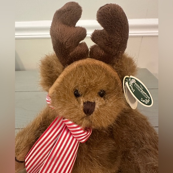 IZZY A. REINDEER*Bearington 9” Stuff Teddy Bear New Rare Christmas*DEER Plush - Picture 2 of 9